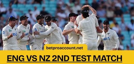 England vs New Zealand vs 2nd Test Match 2026